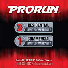 PRORUN balanced 70-inch shaft side view for improved handling benefit