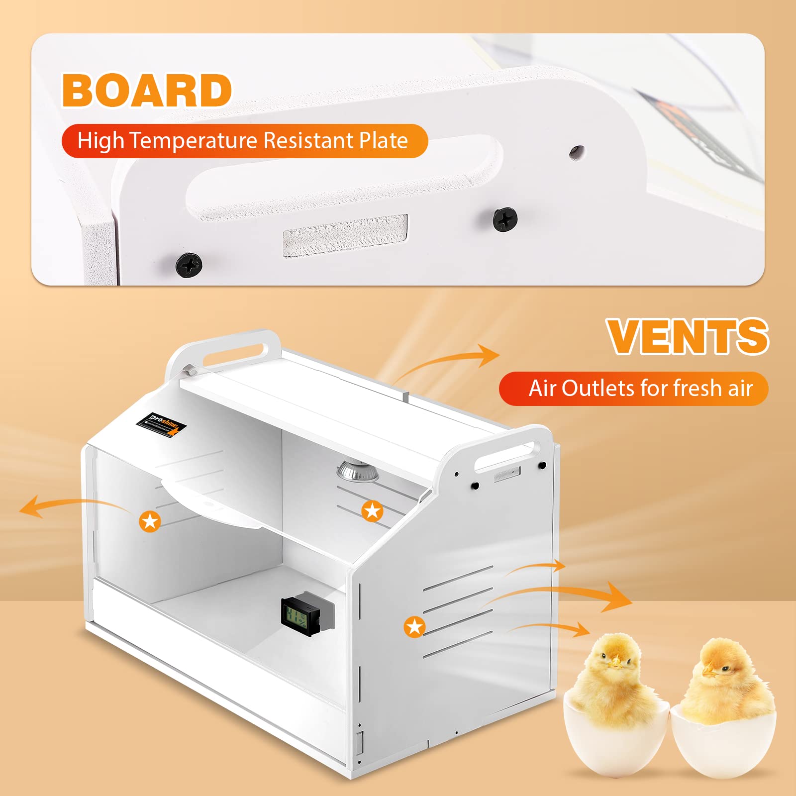 Proshine air ventilation detail promoting even heat distribution and fresh air
