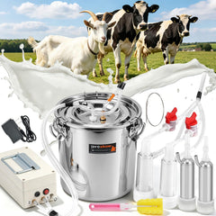 Proshine front packaging showing compact 7L electric milker and benefits