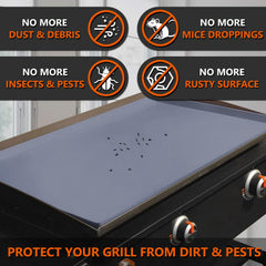 Protebox installed on Blackstone 36 griddle protecting from dirt and pests