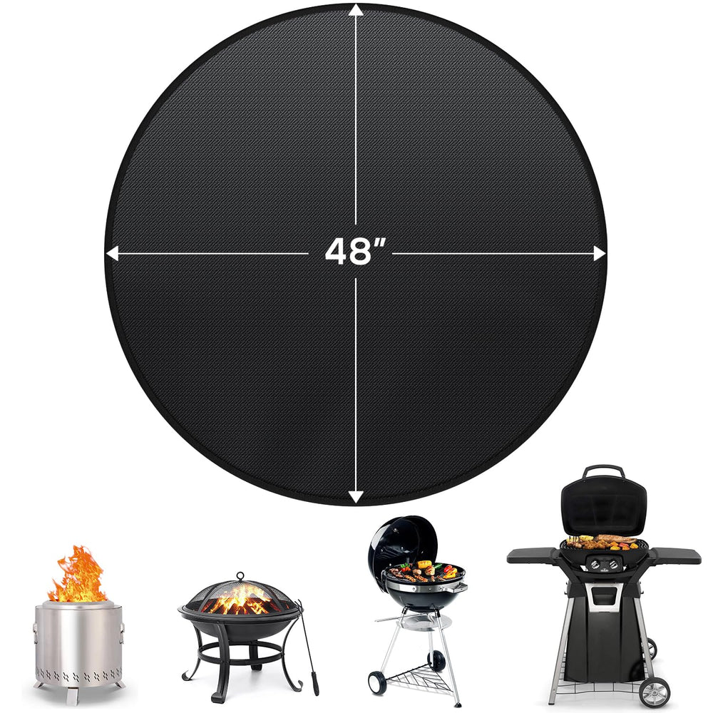 Protebox on a patio with fire pit showing practical protection and clean outdoor space
