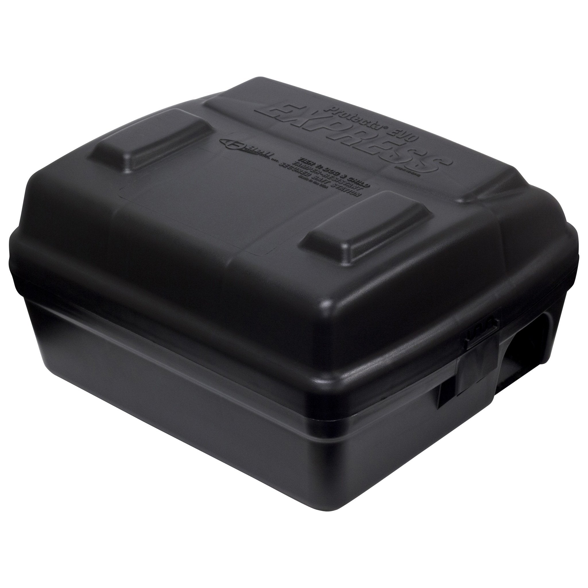ProTecta Protecta EVO Express front view showing lock and durable casing for safe baiting