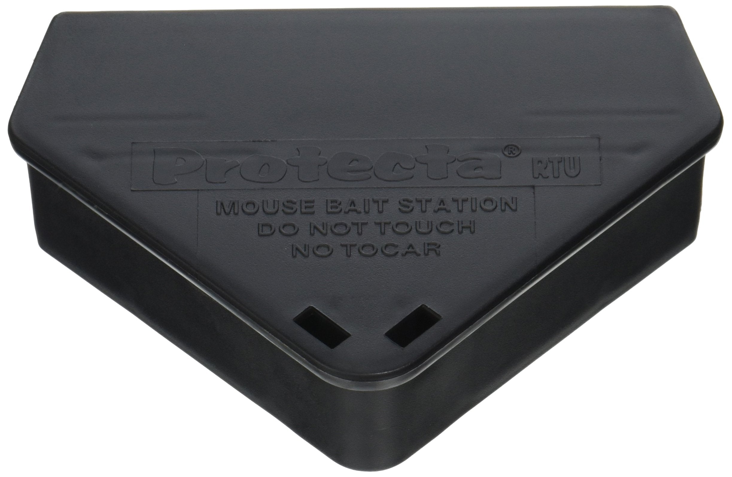 ProTecta front view of bait station showing locking lid and safety benefit