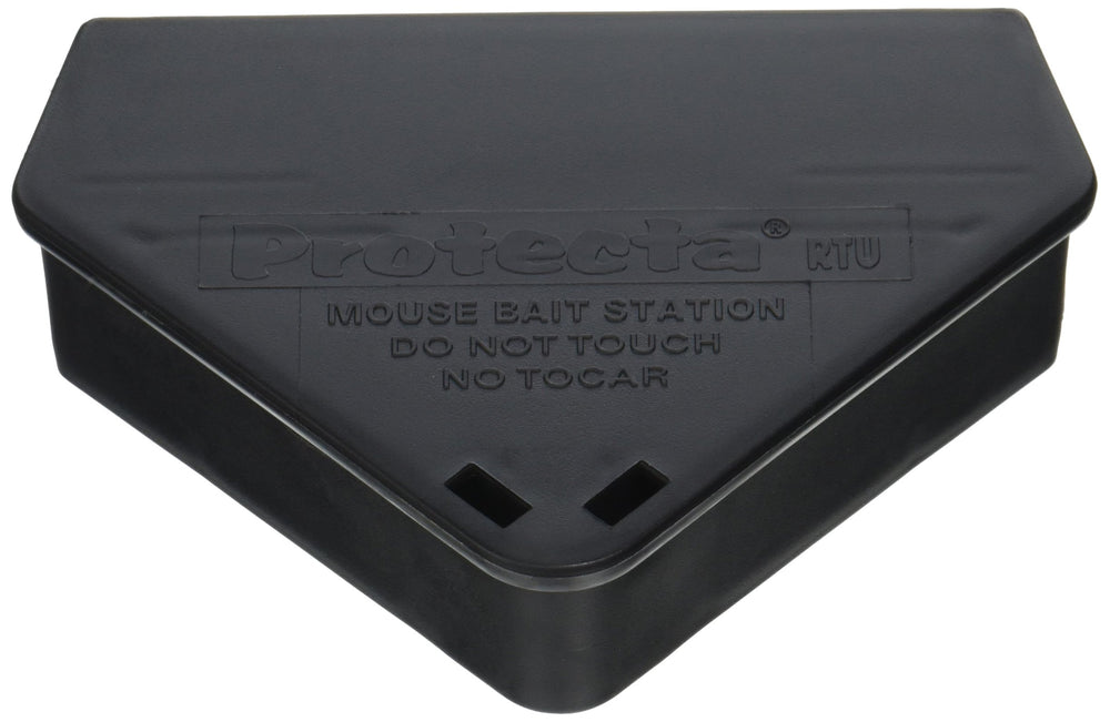 ProTecta front view of bait station showing locking lid and safety benefit