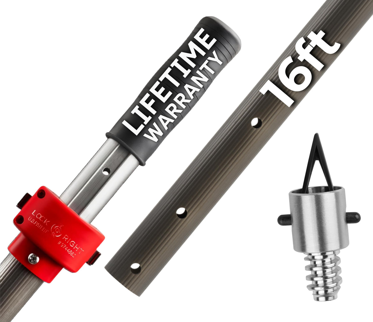 ProTuff 490 front view showing pole and branding, durable tool benefit