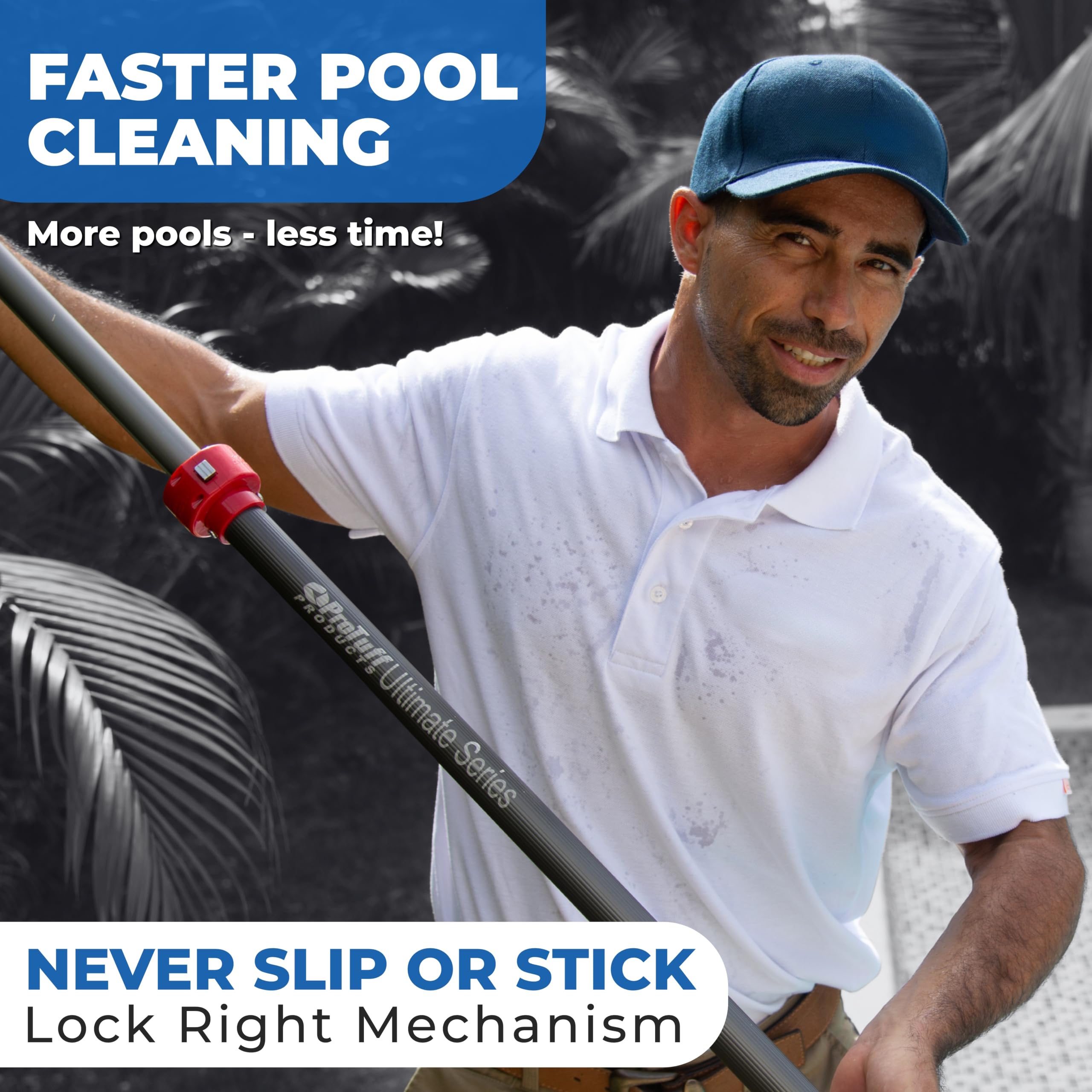ProTuff ergonomic non-slip grip close-up, comfortable handling benefit