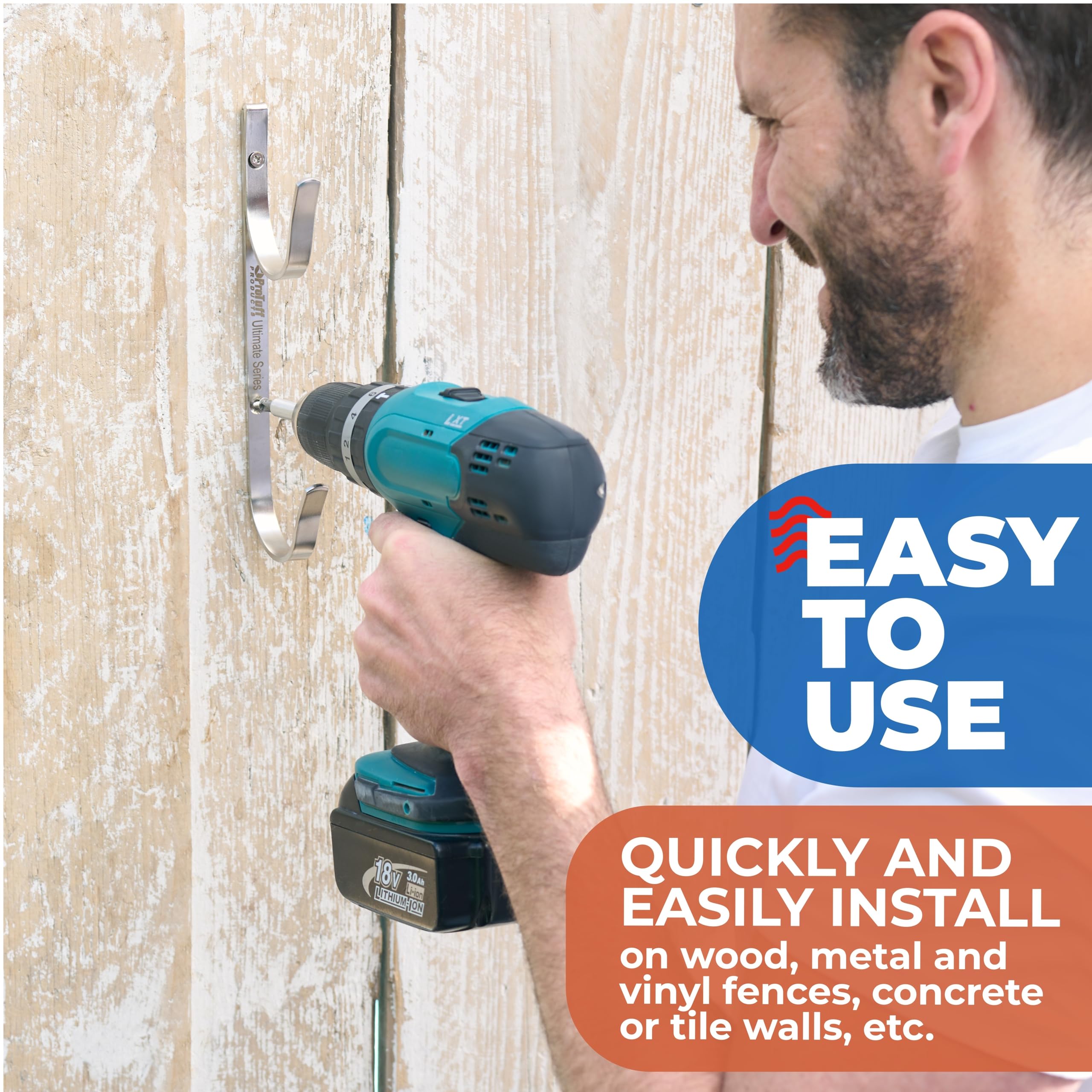 ProTuff hardware kit with screws and anchors for quick, secure installation