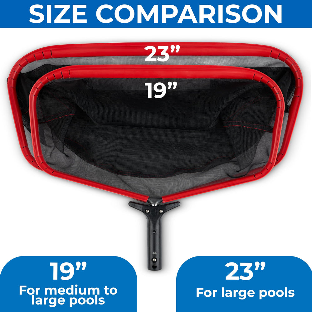 ProTuff size comparison with hand showing 19.5 inch wide mouth