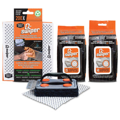 Proud Grill Company bristle-free brush front view showing safe grill cleaning