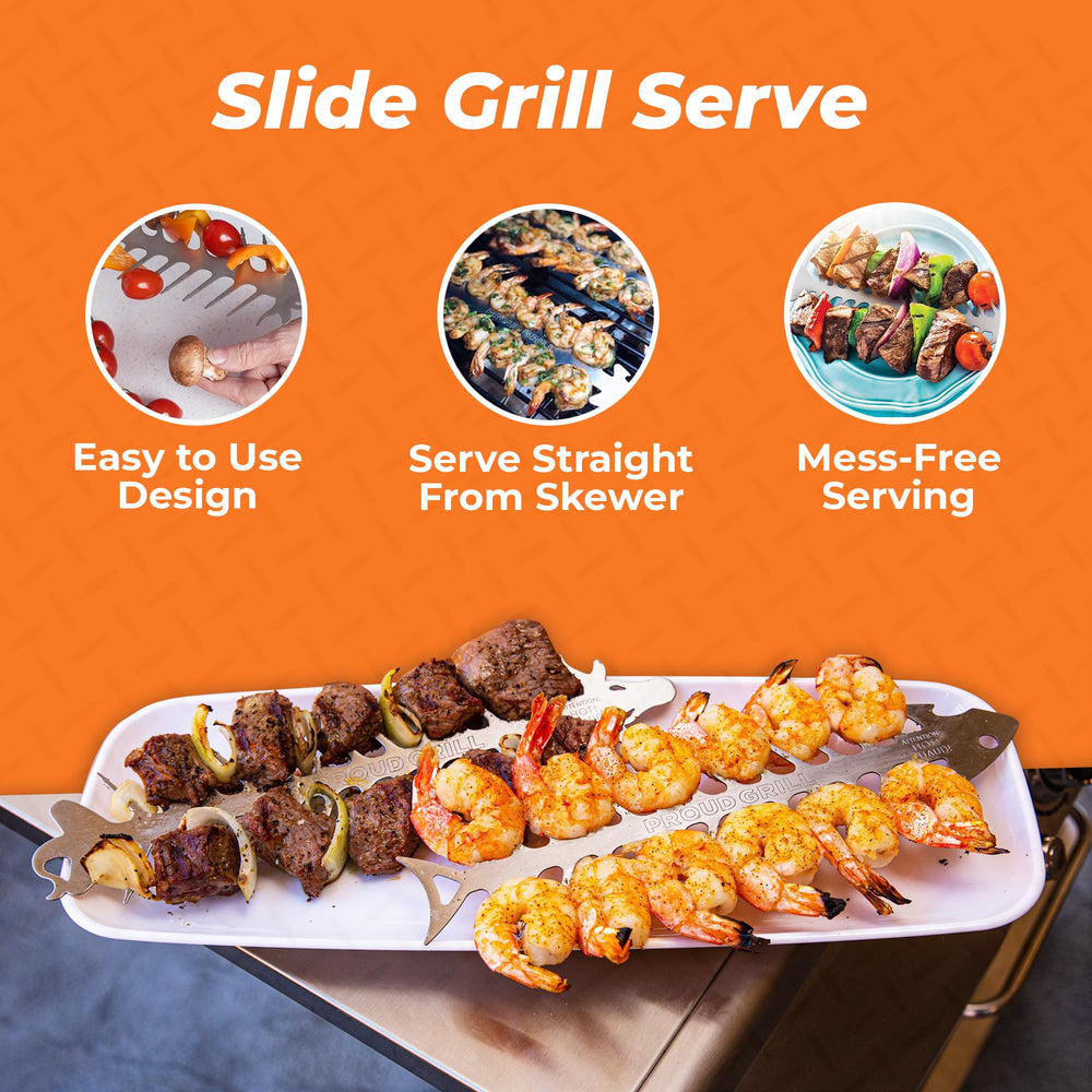 Proud Grill ergonomic head design offering safe grip and control