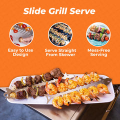 Proud Grill ergonomic head design offering safe grip and control