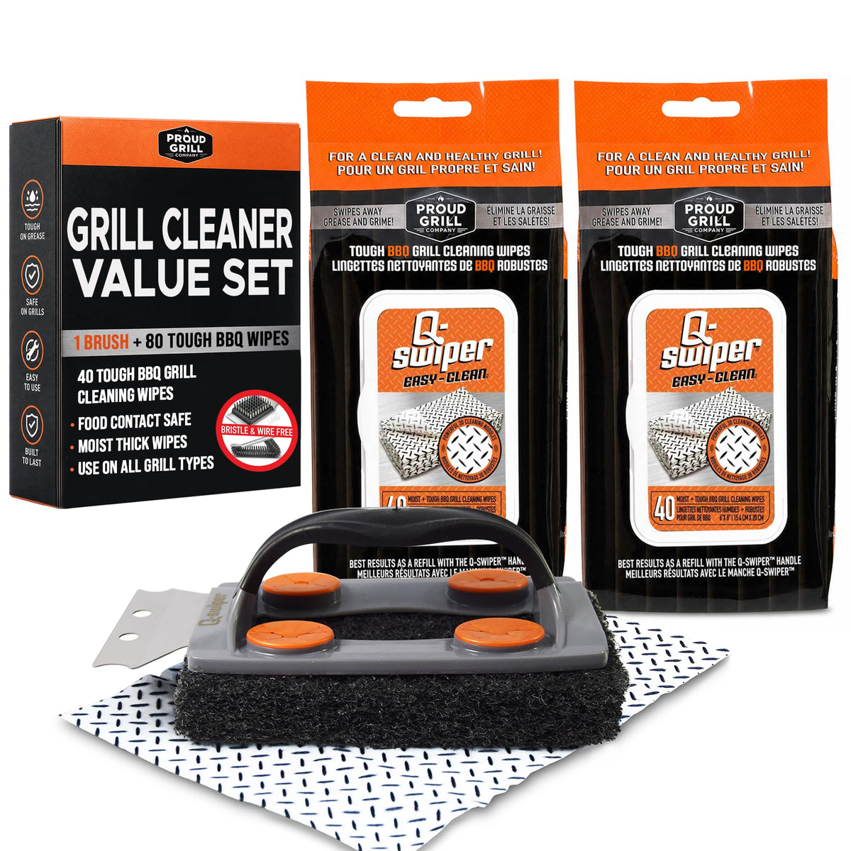 Proud Grill front packaging showing value set benefits and contents