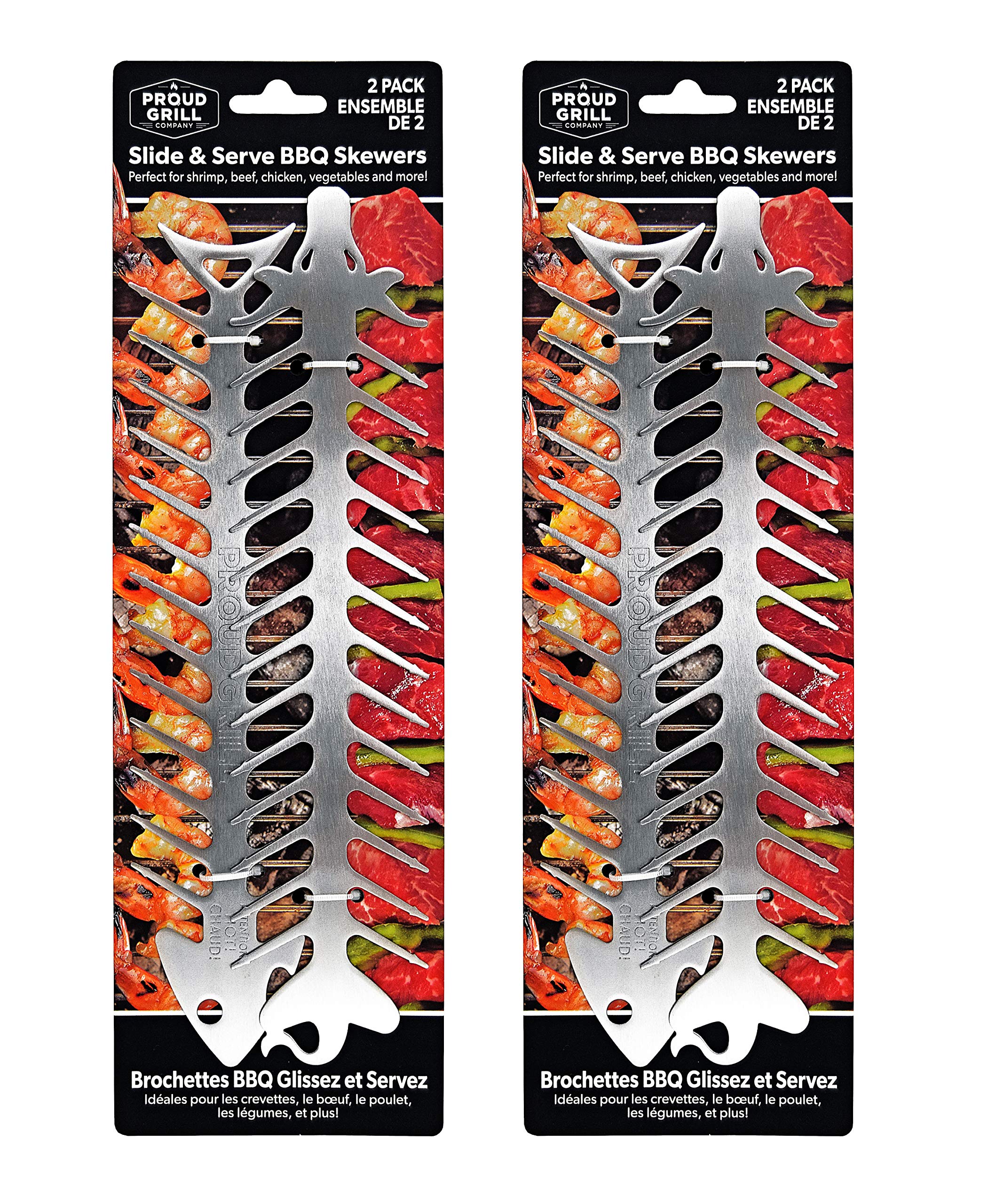 Proud Grill polished stainless finish resisting sticking and stains
