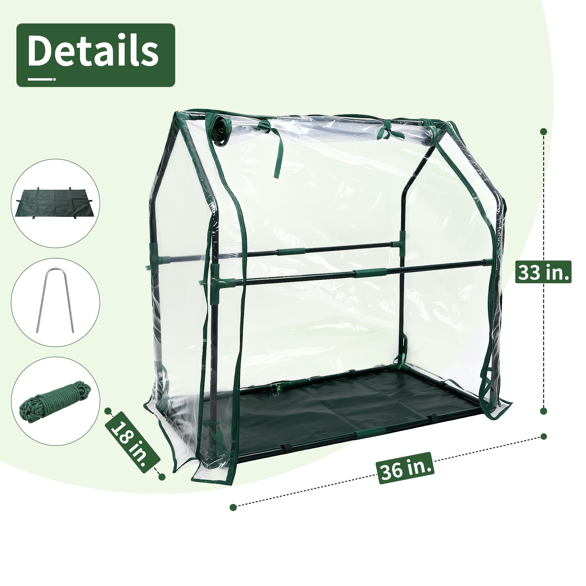 PROWORX clear PVC cover close-up showing sunlight retention benefit
