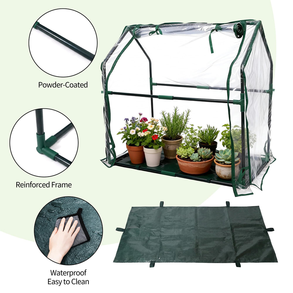 PROWORX greenhouse placed on balcony demonstrating space-saving benefit