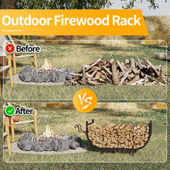 PROWORX in-use by hearth demonstrating organized logs and easy access