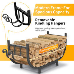 PROWORX removable kindling hooks detail keeping fire starters handy