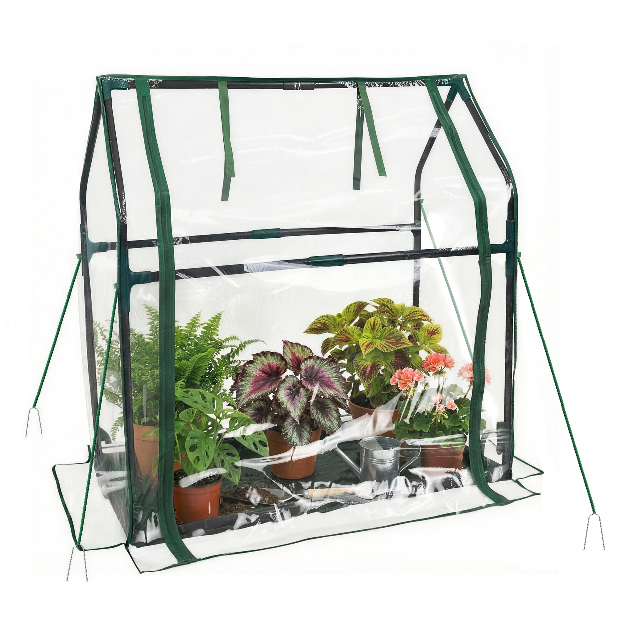 PROWORX front view showing full mini greenhouse and easy access benefit