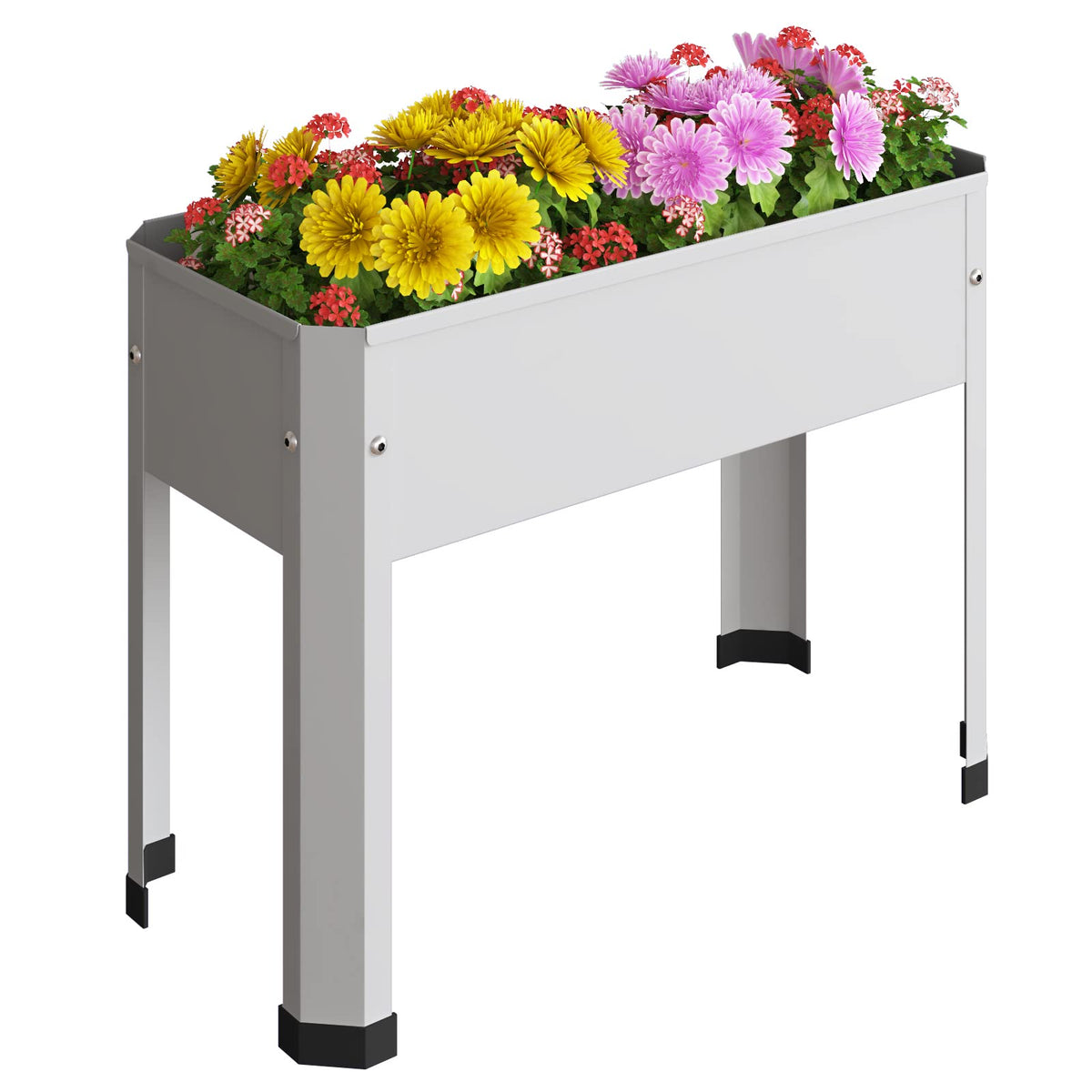 PROXRACER front view showing white elevated planter and clear layout benefit