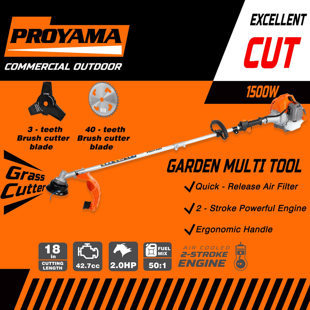 PROYAMA ergonomic controls and handle reducing fatigue during prolonged use