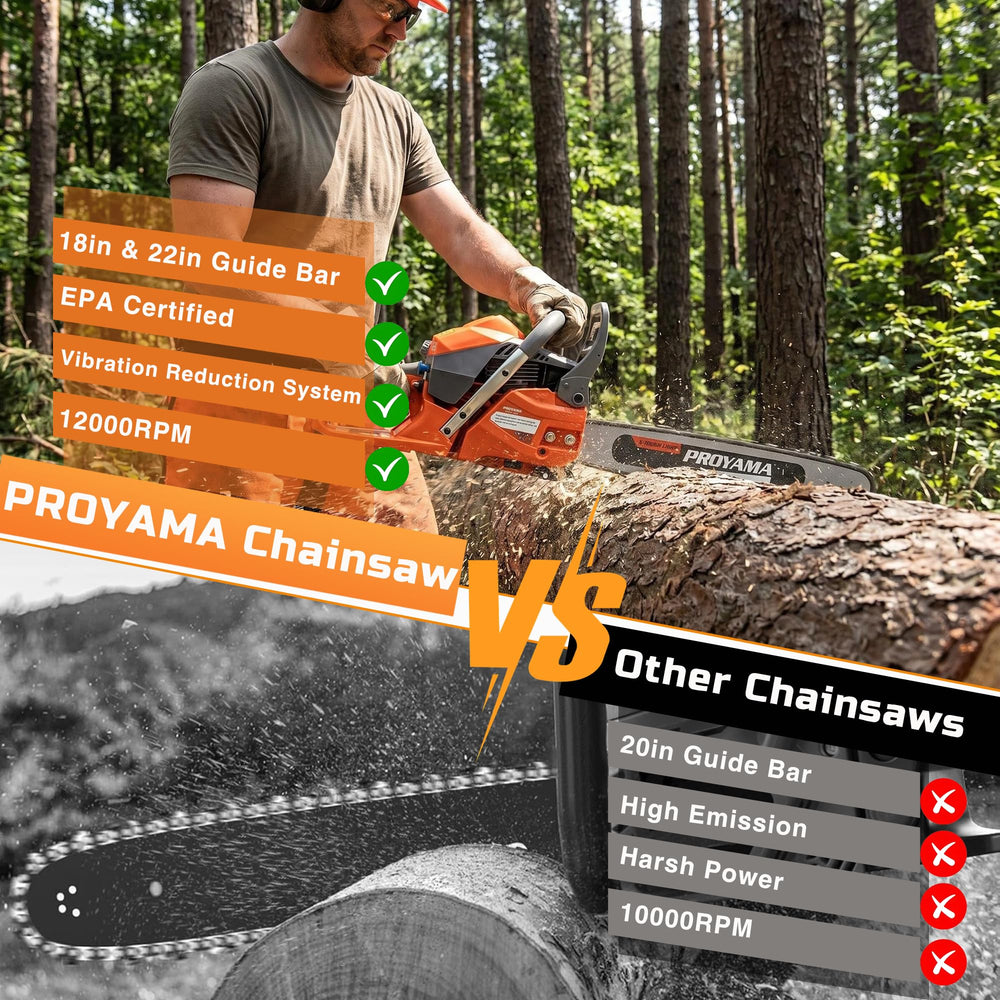 PROYAMA ergonomic non-slip handle improves control and comfort
