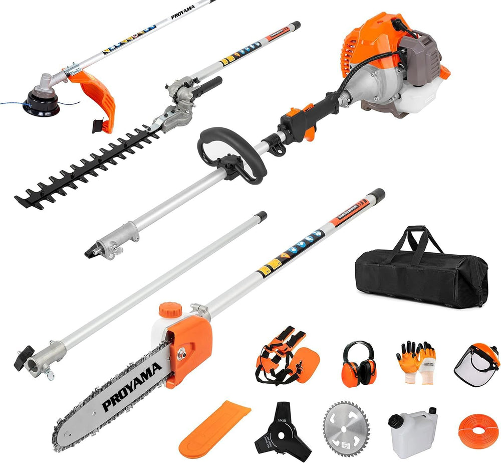 PROYAMA complete unit front view showing compact multi-tool and space-saving benefit
