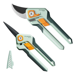 PrunePro front view of packaging showing professional pruning shears benefits