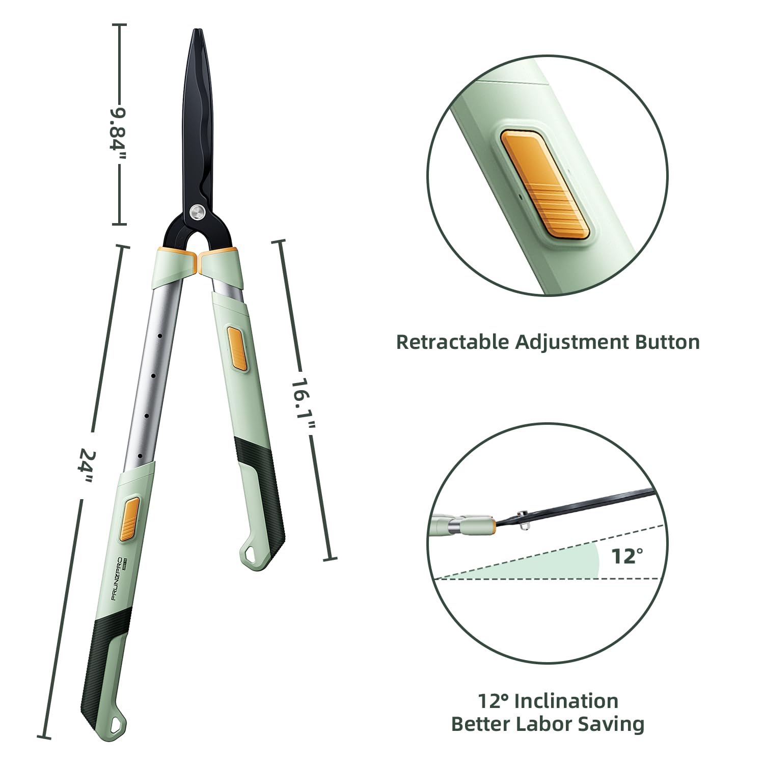 PrunePro soft-grip handle detail improving comfort during pruning