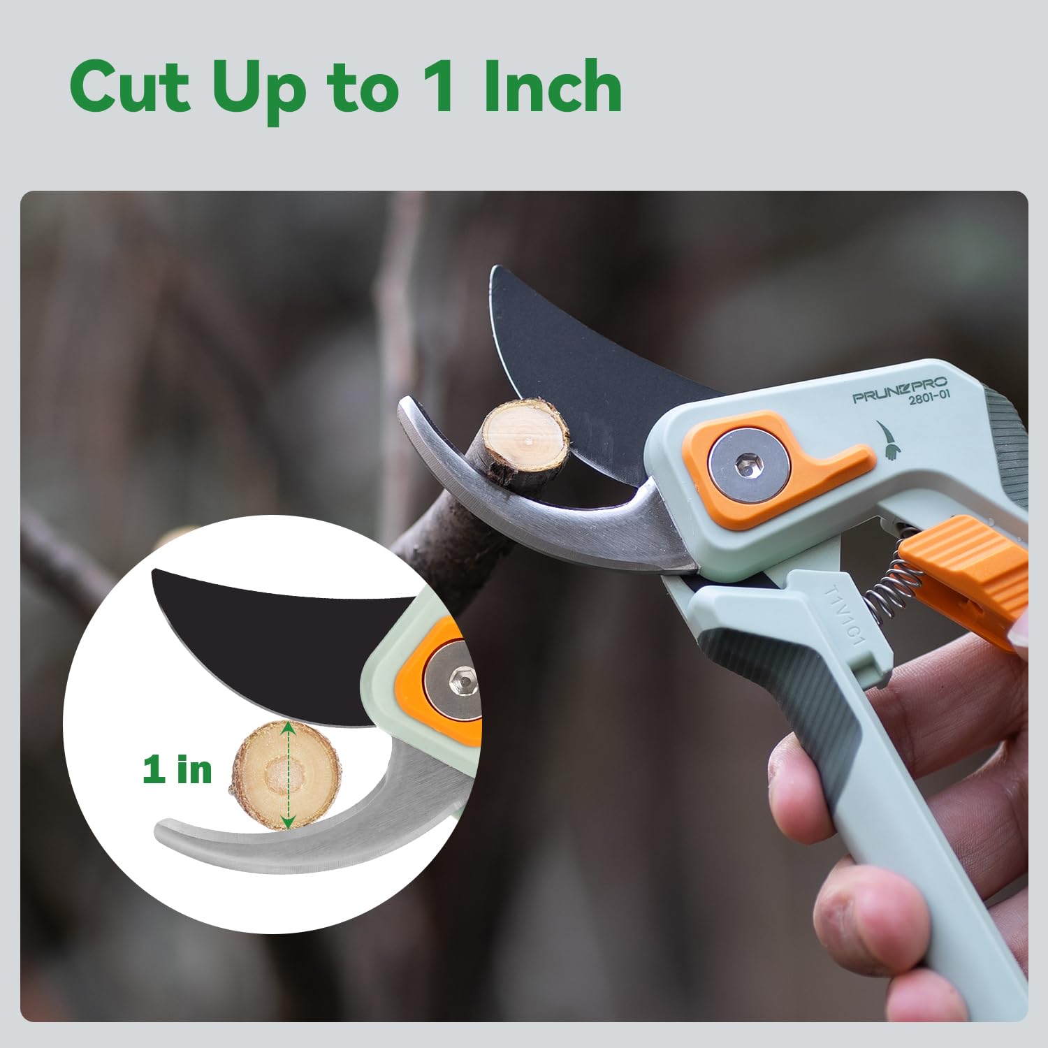 PrunePro Teflon-coated edge showing reduced friction and rust resistance