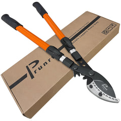 Prunrt loppers front view showing full tool and ergonomics for comfortable cutting
