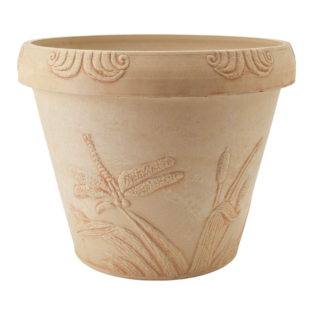 PSW Pot Collection dragonfly planter close texture detail highlighting recycled composite for durable finish