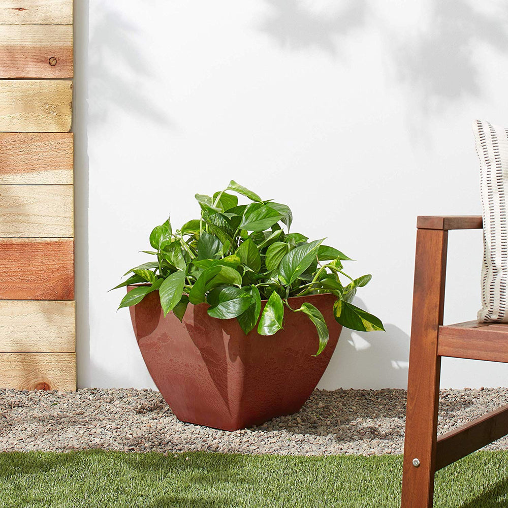 PSW Pot Collection label and terra cotta color showing finish and coordinating design benefit