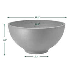 PSW Pot Collection bowl underside showing base ready for drilling, enables optional drainage