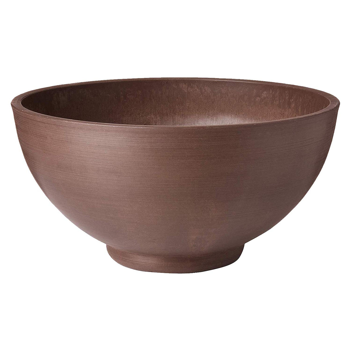 PSW Pot Collection Simplicity Bowl front view showing chocolate finish and clean silhouette, enhances decor