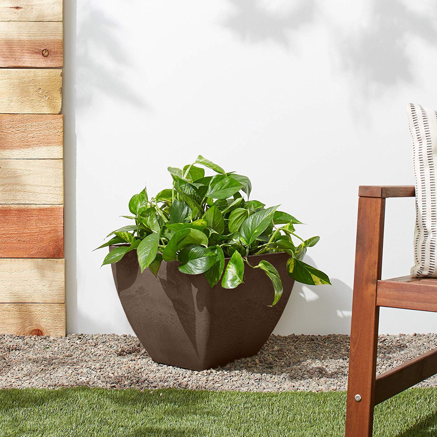 PSW Pot Collection on porch styled with flowers showing curb appeal and coordination