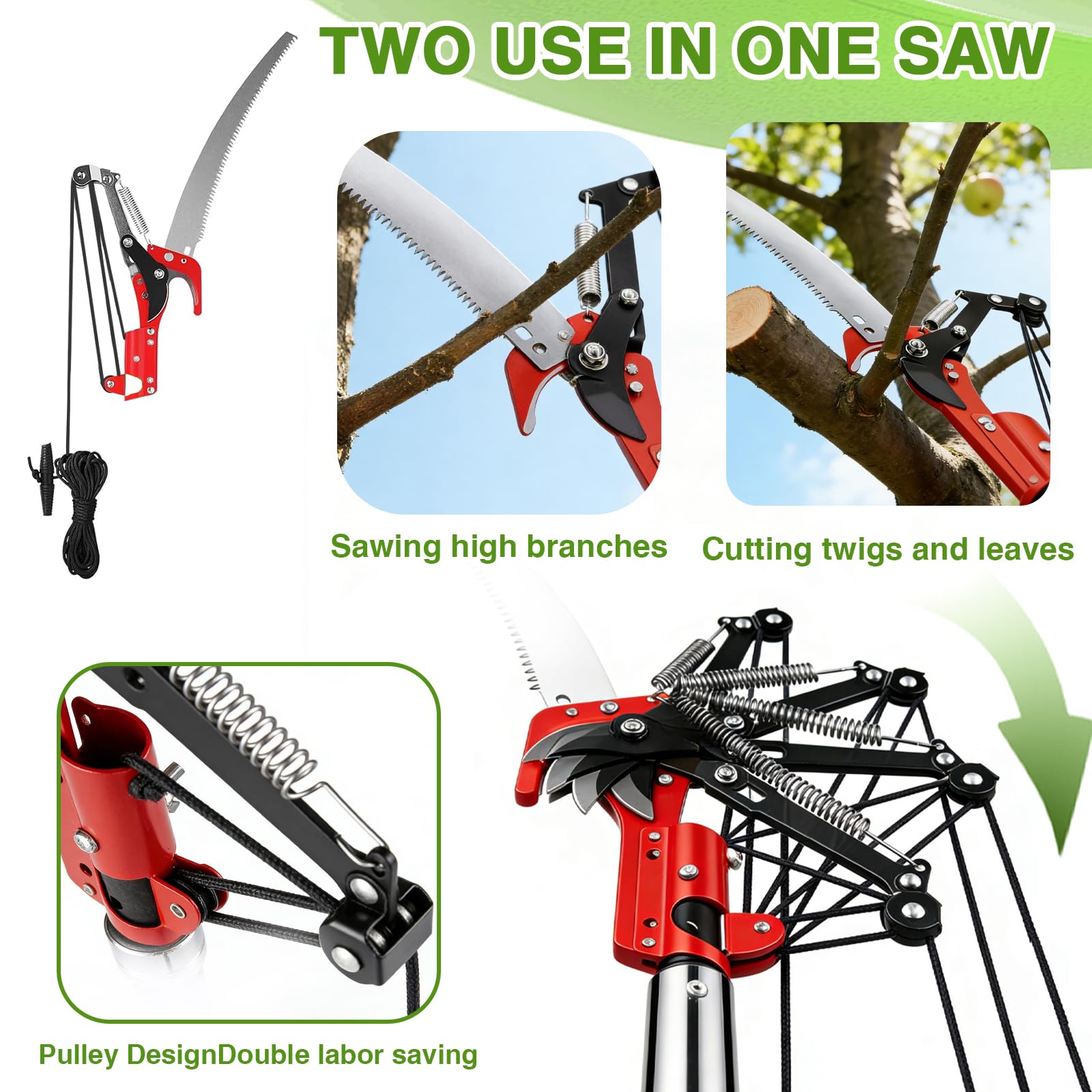 Pterying insulated handle grip and double-lock joint for control