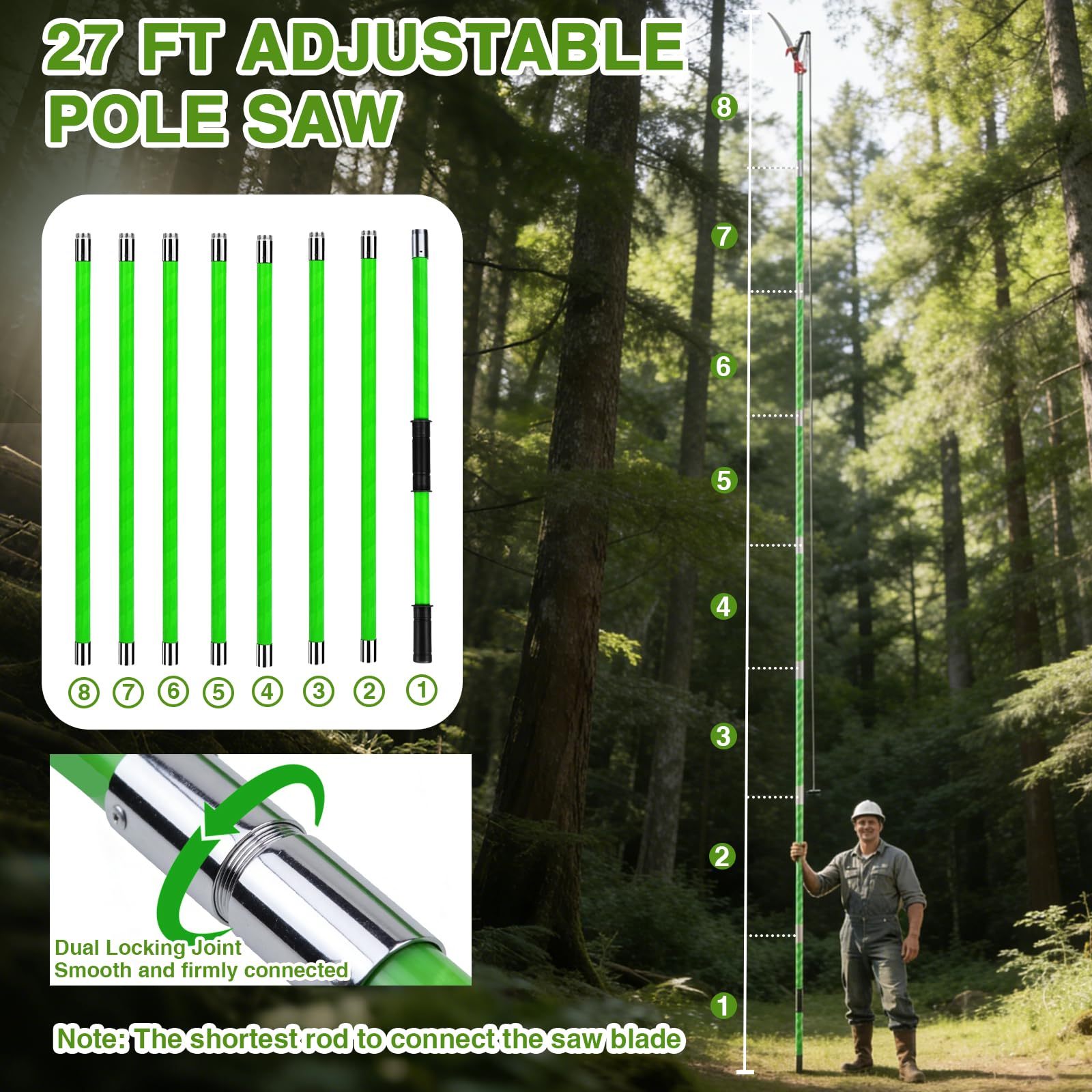 Pterying durable carry bag protecting pole saw for storage