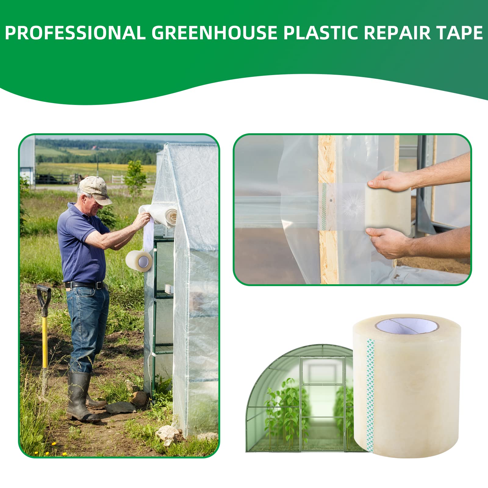 Close-up of Pueatte tape texture highlighting durable 6.3 mil thickness and clarity