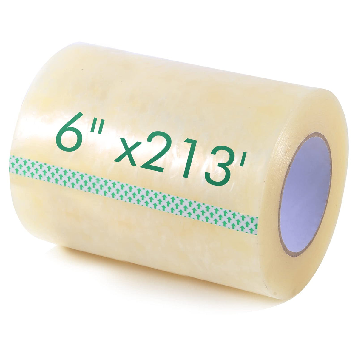 Pueatte clear repair tape roll front view showing size and label for quick identification