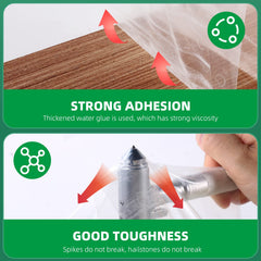 Squeegee smoothing Pueatte tape for bubble-free adhesion and longer-lasting repair
