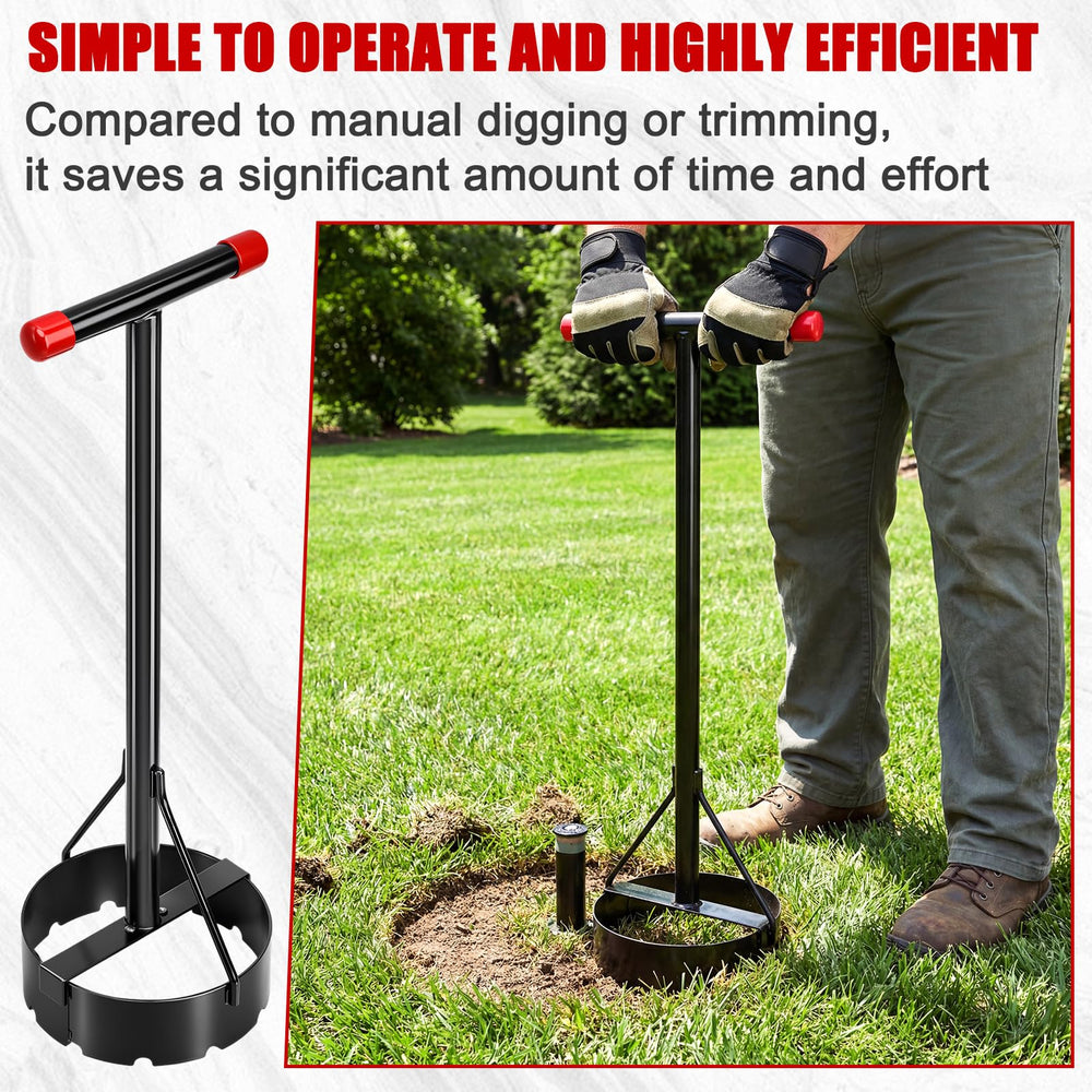PullCrease compact stored in shed, easy storage for lawn care tools