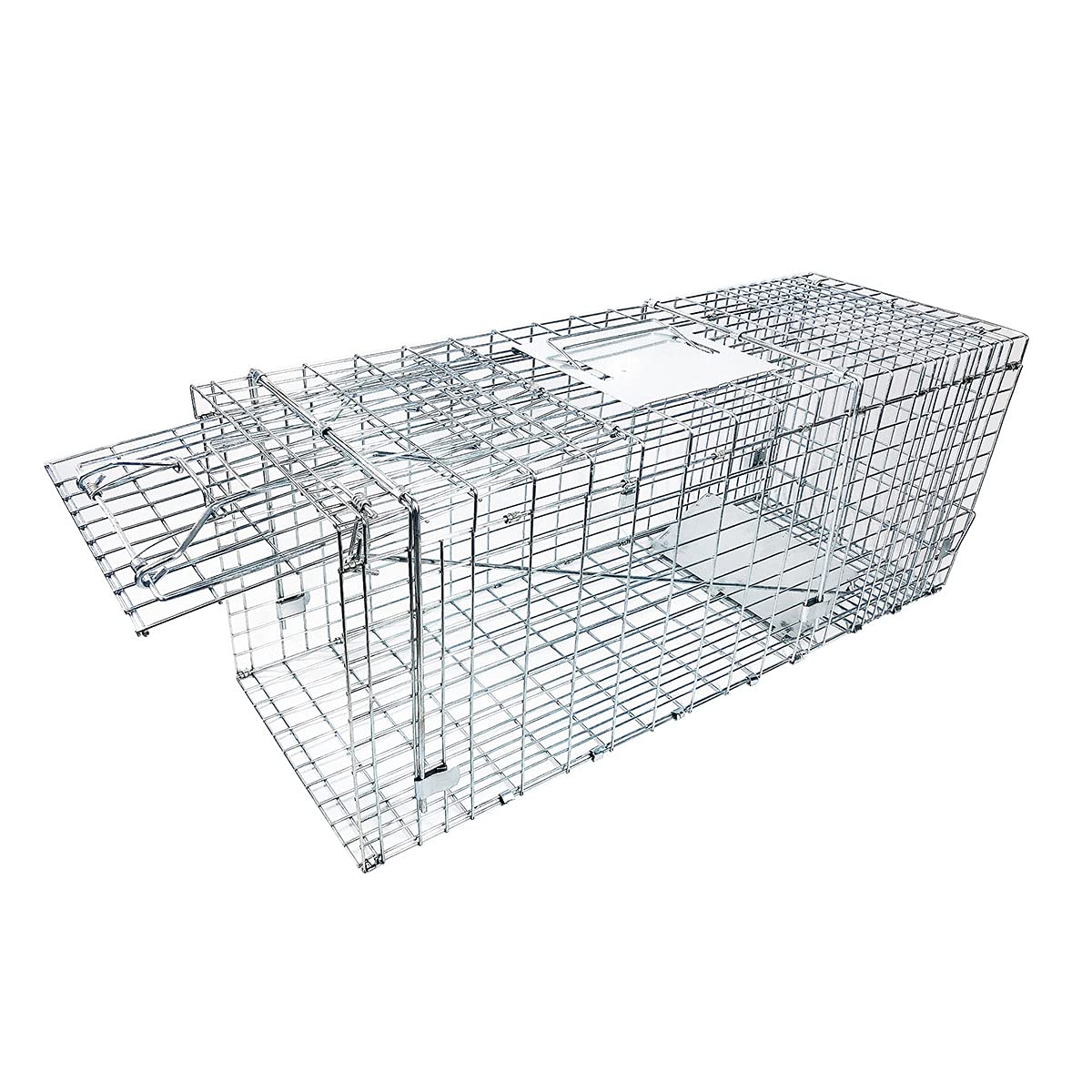 PULOMI front view of trap showing secure doors and humane design benefit safe capture