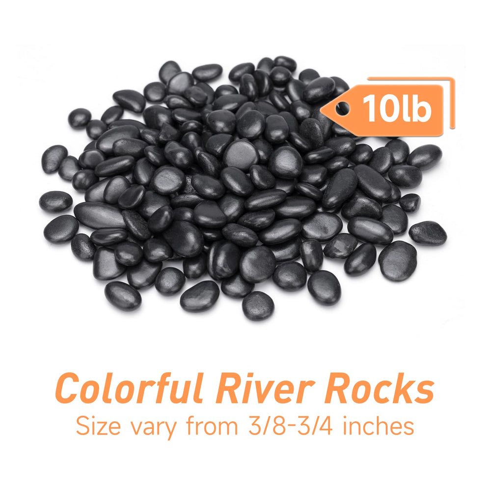 Pulovin close-up of polished pebble surfaces highlighting smooth reflective finish