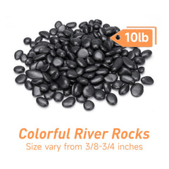 Pulovin close-up of polished pebble surfaces highlighting smooth reflective finish