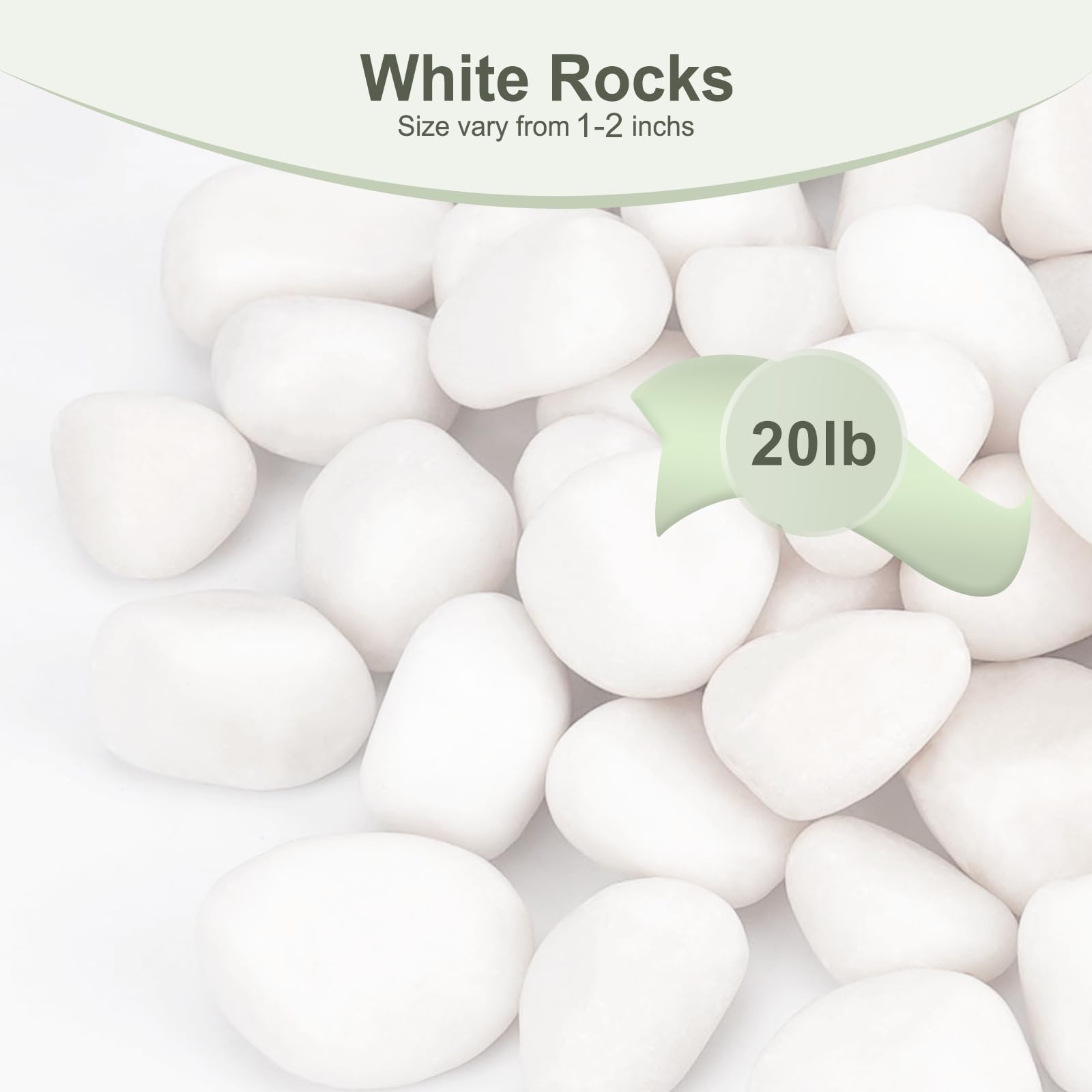 Pulovin close-up of polished 1–2 inch stones highlighting smooth finish and visual appeal