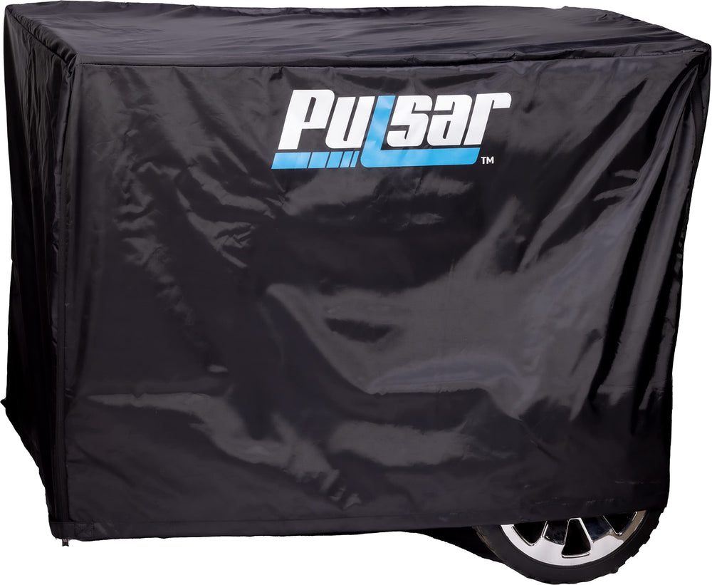Pulsar generator cover front view protecting unit from rain and dust