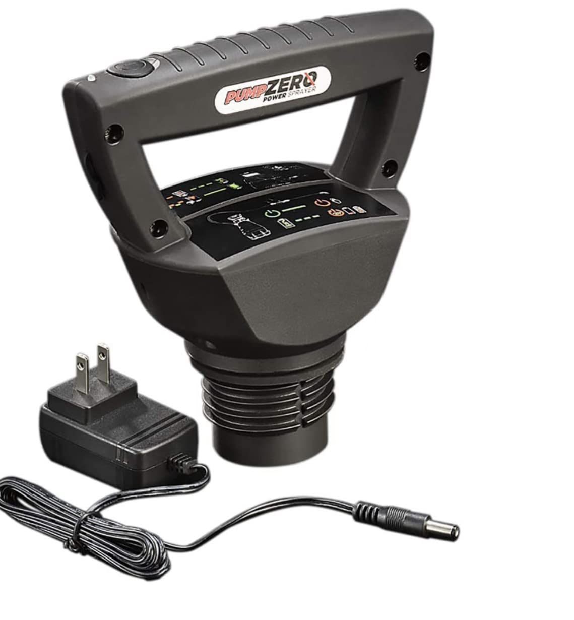 Pump Zero Technology pump head front view showing compact design and easy charging