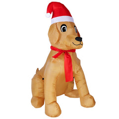 Pup Lights LED illumination at night creating warm holiday ambiance