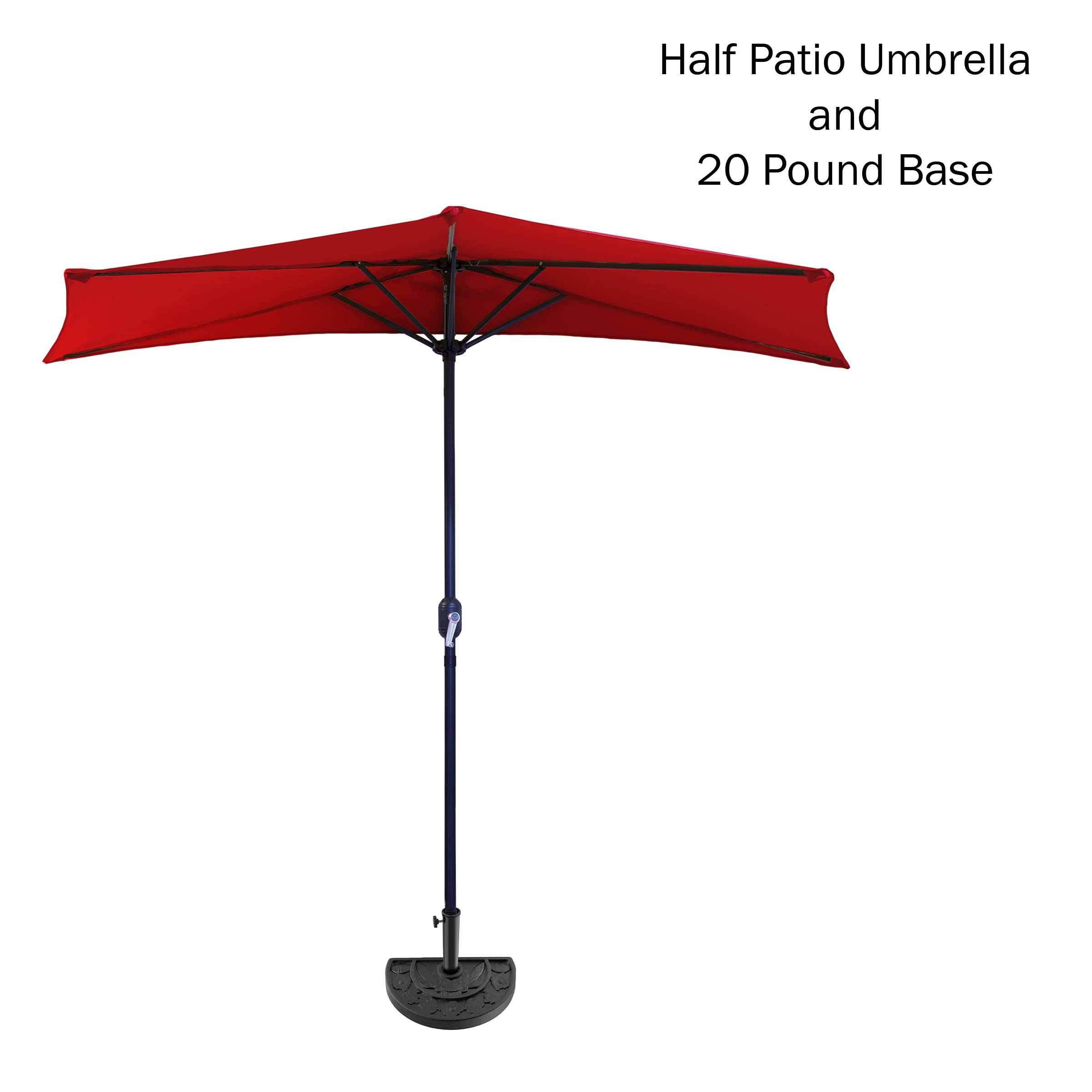Pure Garden close-up of red polyester canopy texture for durable sun protection