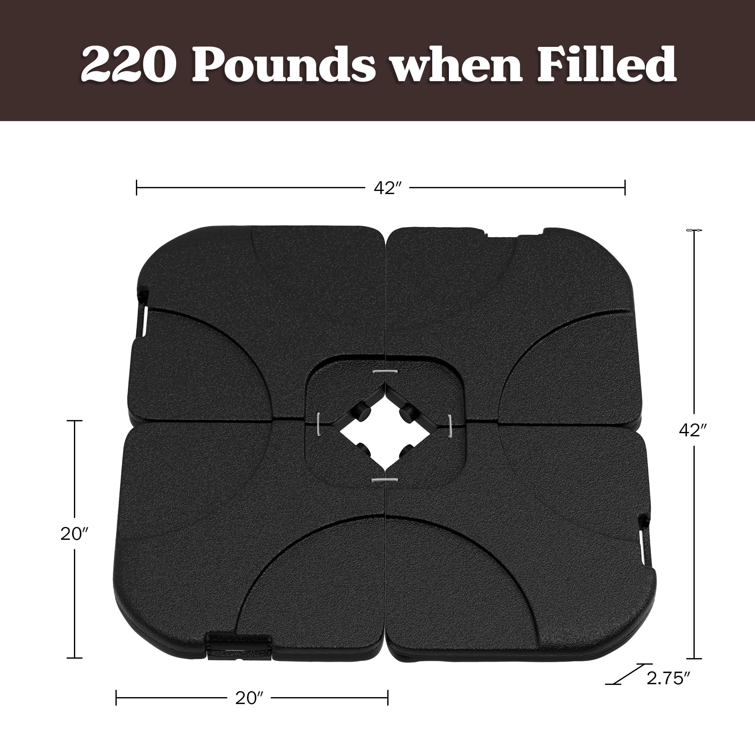 Pure Garden folded plates forming handle for easy carrying and transport convenience
